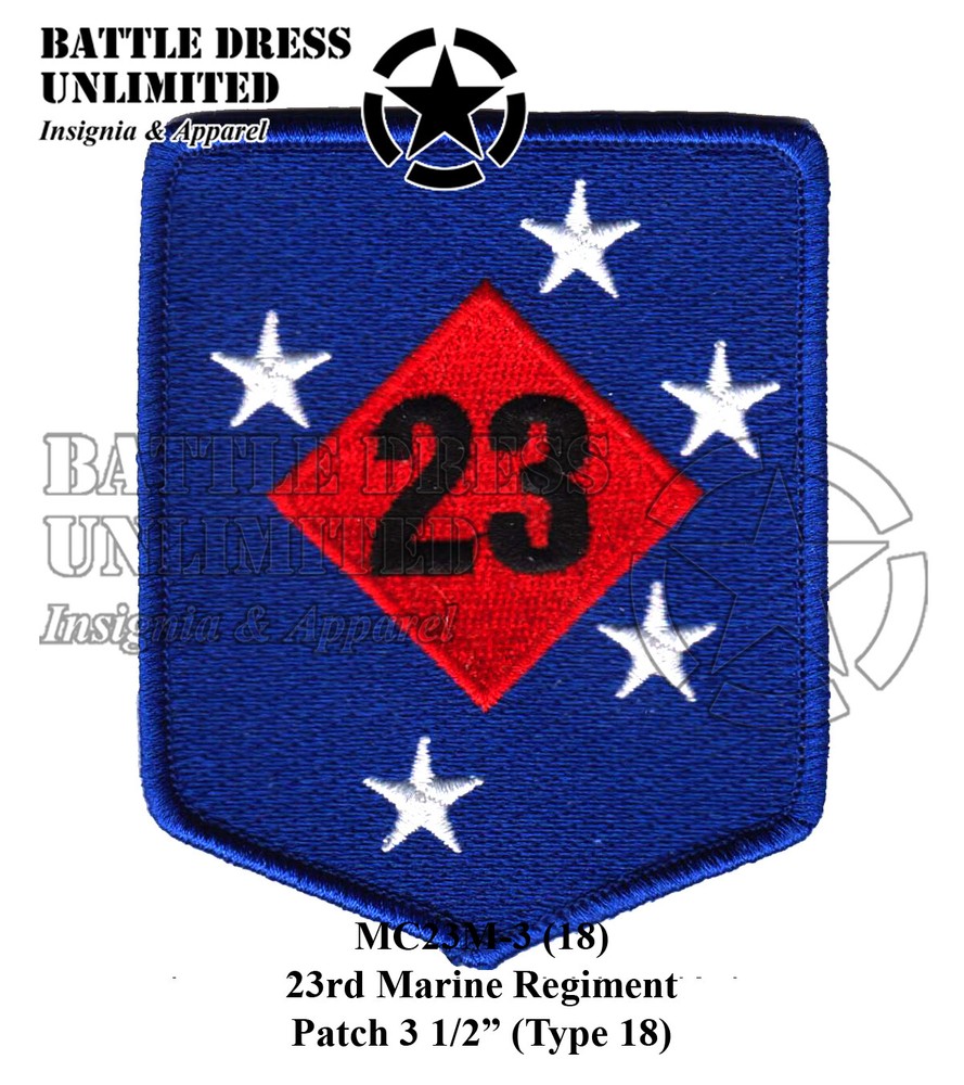 23rd Marine Regiment Patch (USMC Marines)
