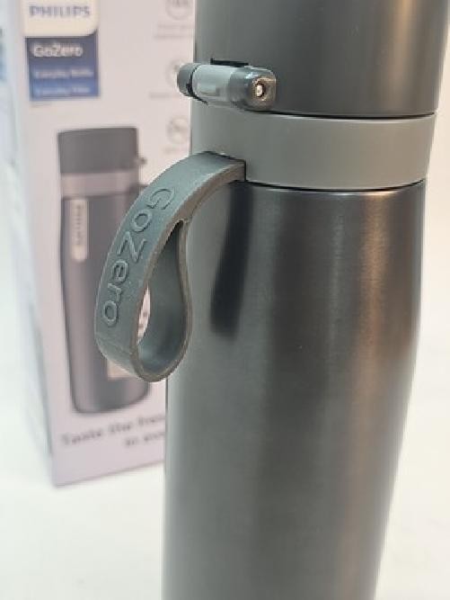 Philips GoZero Everyday Bottle & Filter AWP2771 Stainless Steel Black