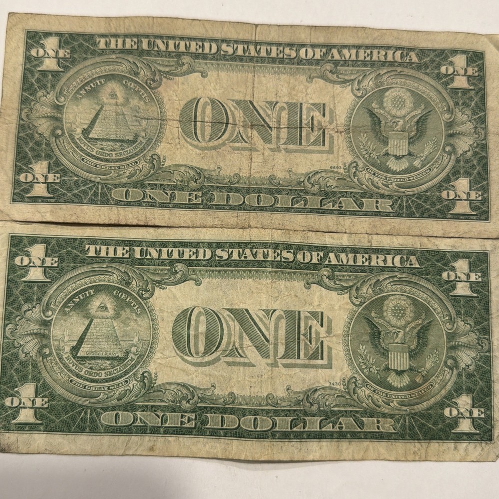 1935 $1 Silver Certificates Fair Shape (2) D314