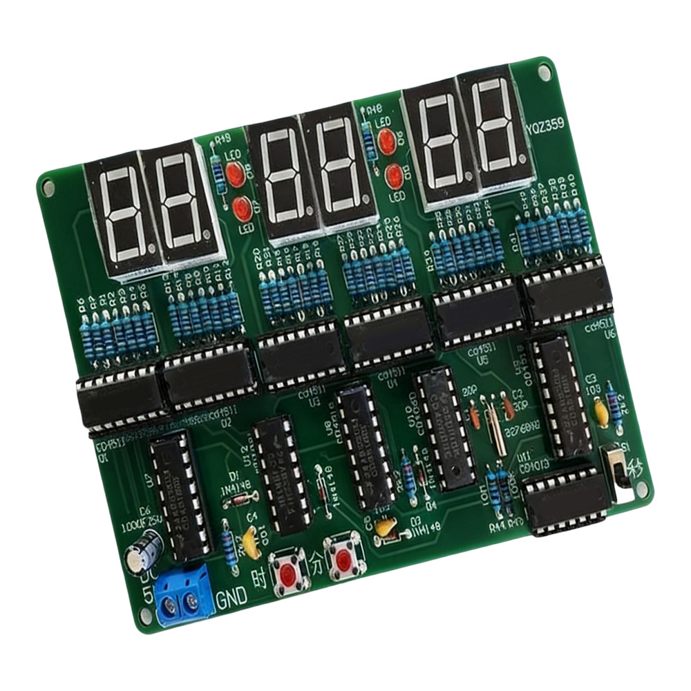 6 Digit Clock DIY Kit for Soldering Practice and Digital Timing Project