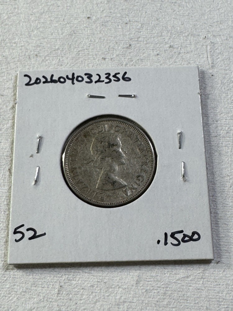 1956 Canada 25 Cents Silver Coin