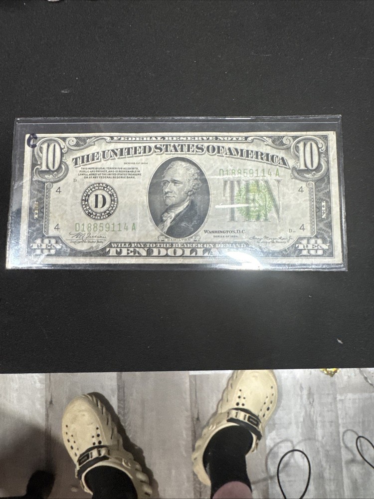 10$ Lime Green Bill