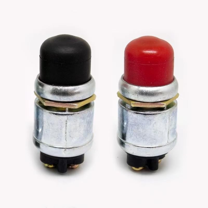 2pcs Waterproof Momentary Push Button Switch 12v and 24v Engine Start Push to