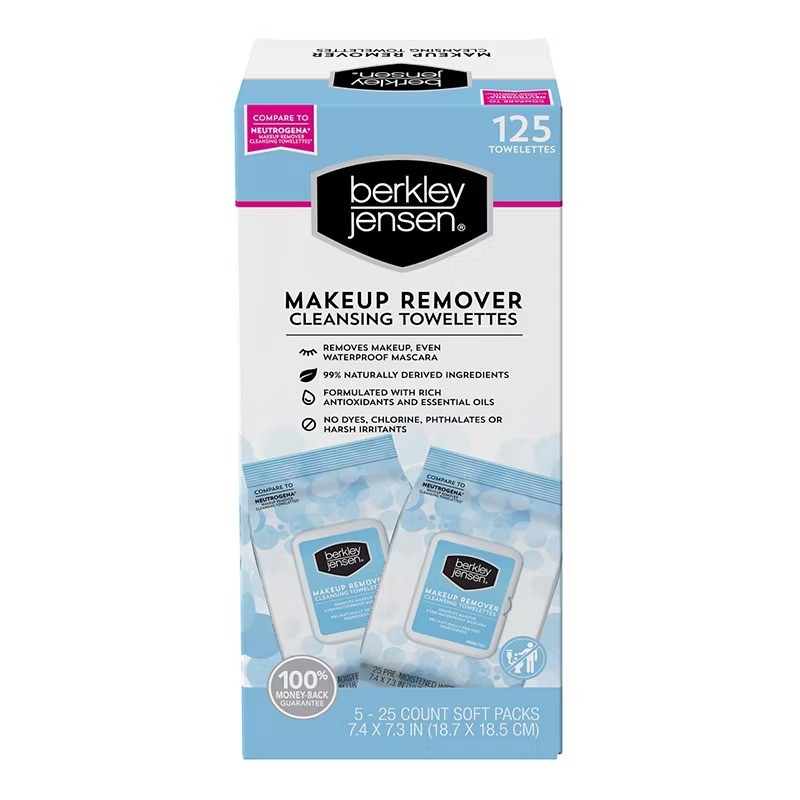 Berkley Jensen Makeup Remover Wipes, 125 ct
