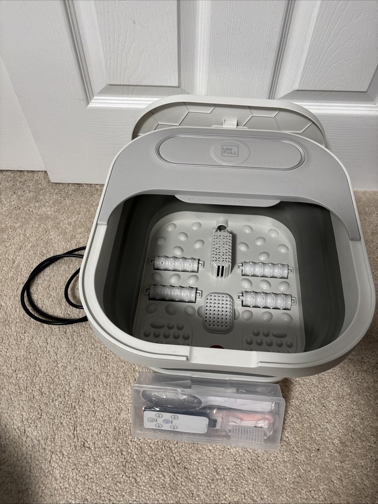 Uni Full Collapsible Foot Spa Bath With Remote Control & Accessories NEVER USED