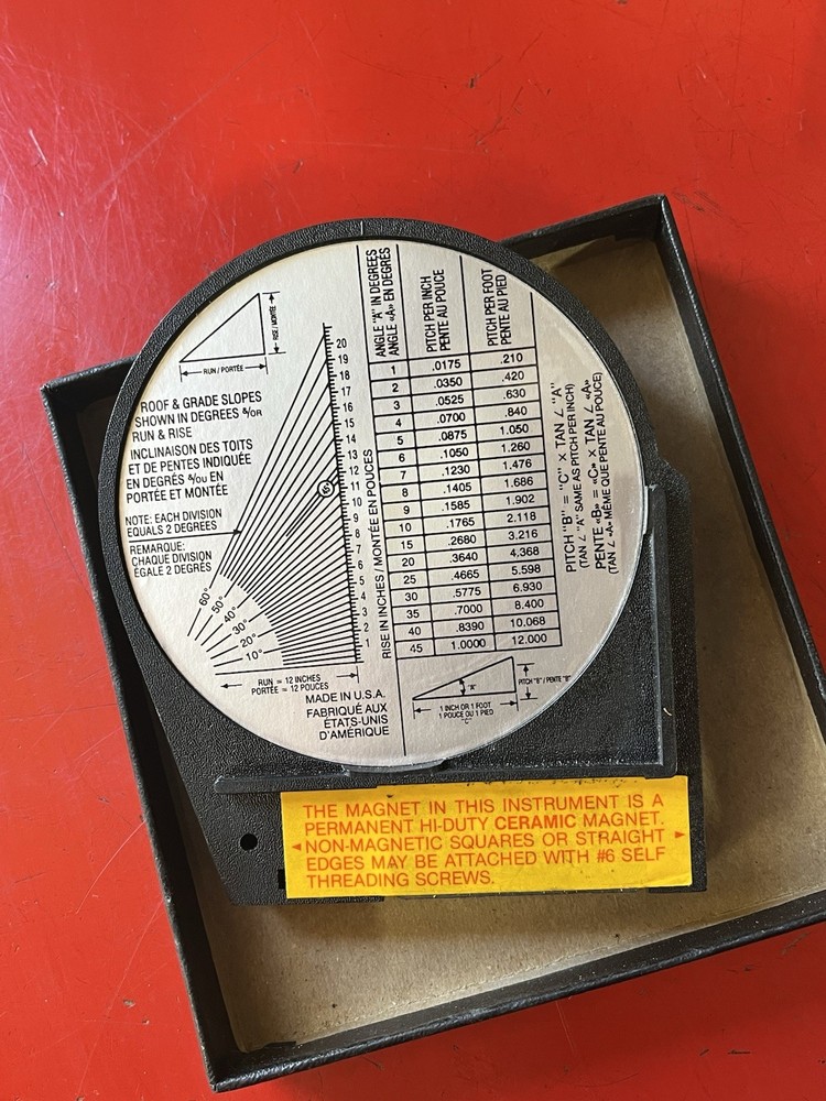 Central 6494 Angle Finder with Magnetic Base