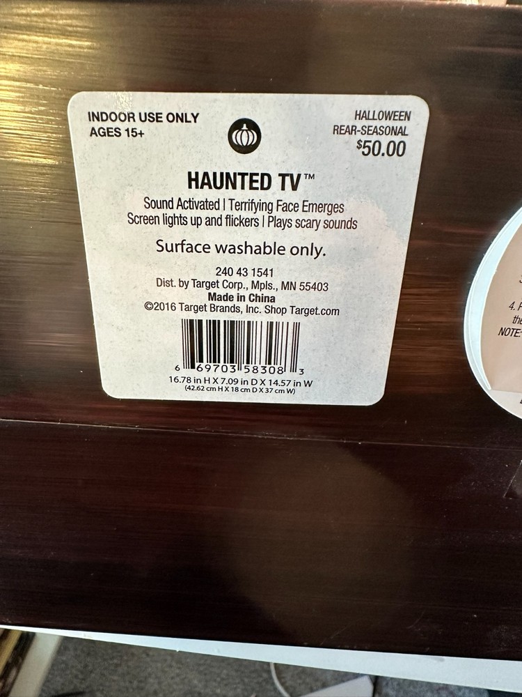 Decorative Retro TV Prop/Skull Face (Target)