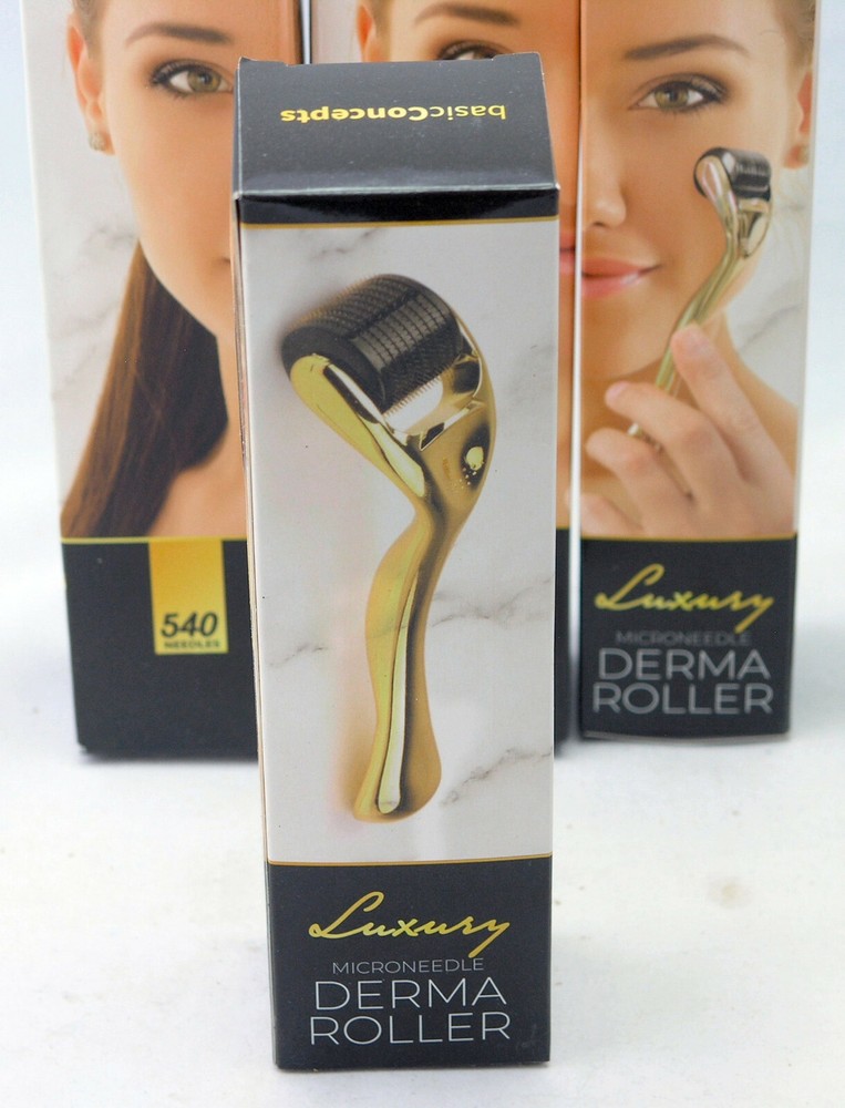 Basic Concepts Luxury Microneedle Dermaroller, 540 Titanium Needles