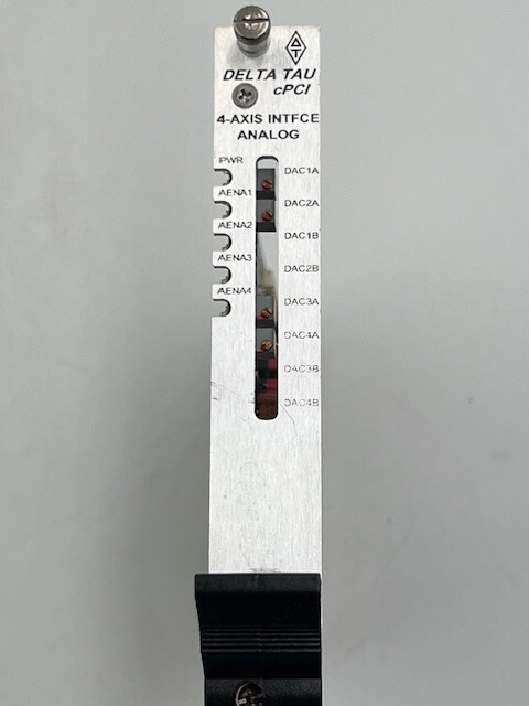 DELTA TAU Data Systems cPCI ACC-24C2A 4-Axis Interface Analog Card Used