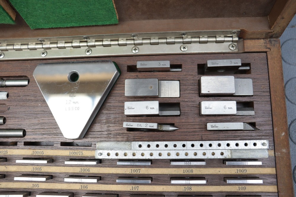STARRETT WEBBER GAGE BLOCK SET VERY NICE SET LOC7608