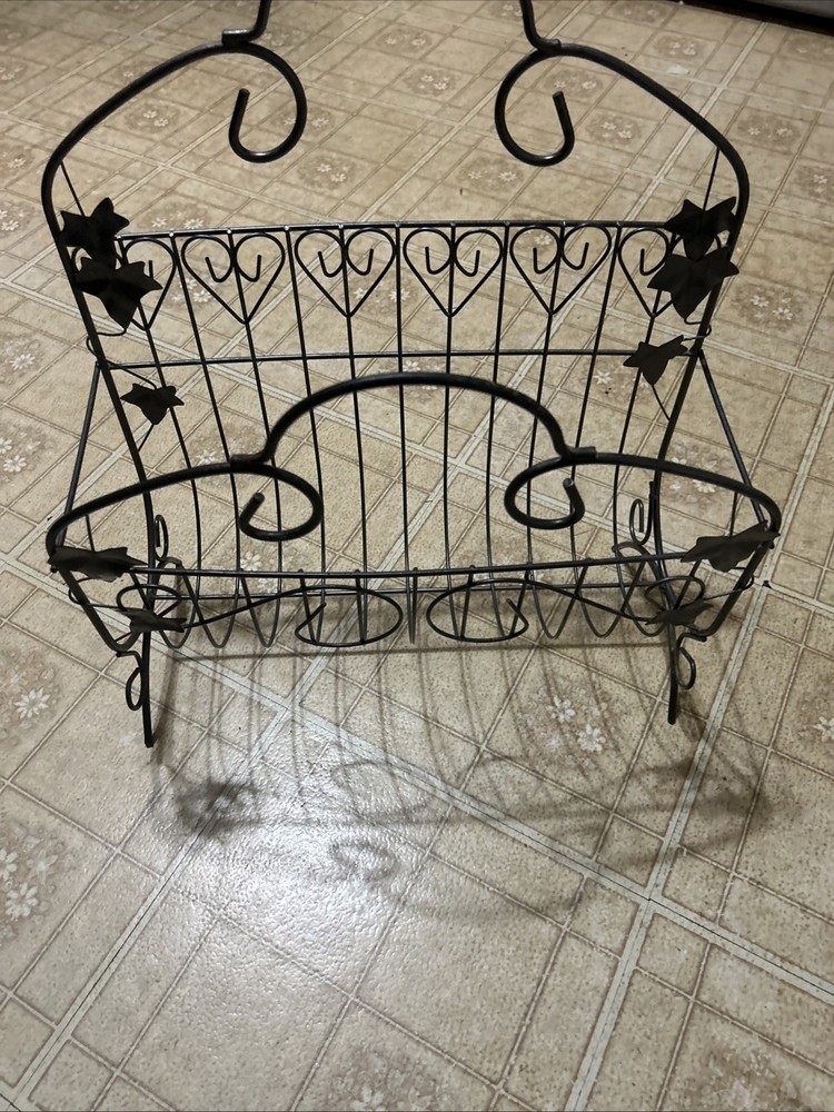 Vintage’ Iron Large Magazine Holder