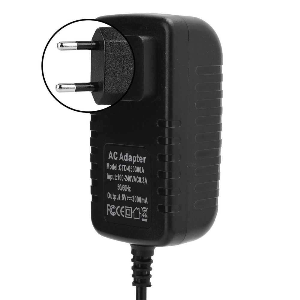 5V 3A Power Adapter For 4B With On/Off Switch Excellent↑