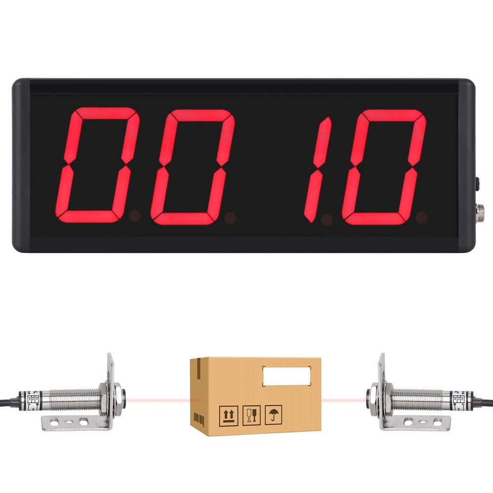 YMJOINMX Digital LED Counter Count Up to 9999 Laser Sensor 4in Digits...