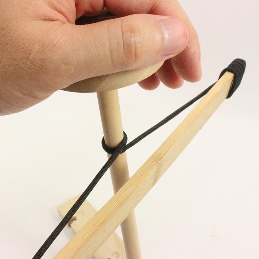Outdoor Primitive Fire Starter Tool Wood Bow Drill Survival Friction Kit Study
