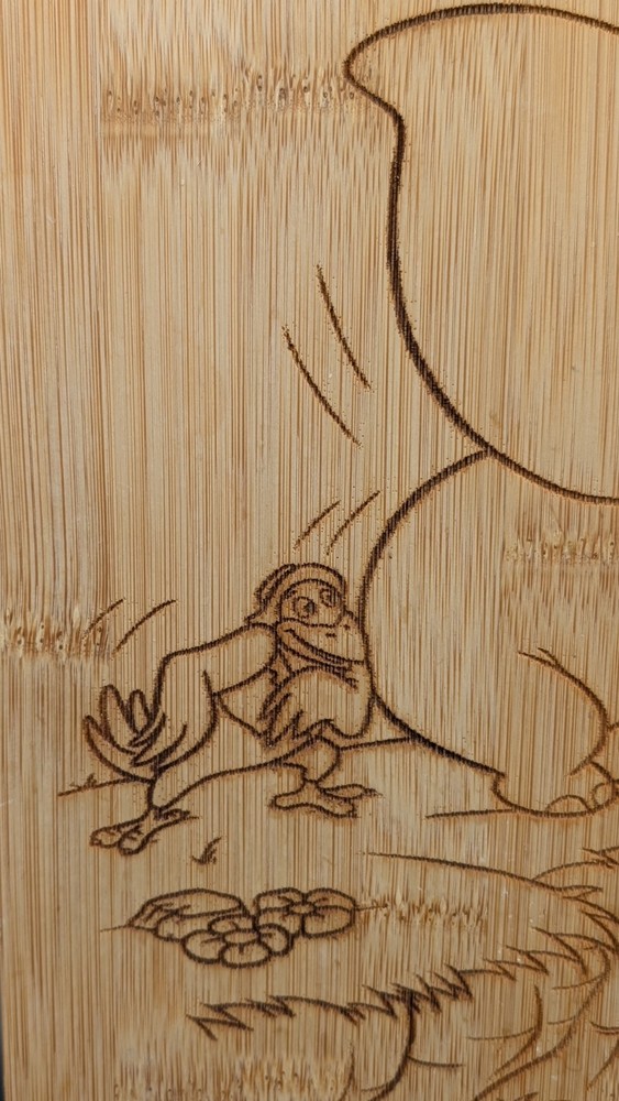 Disney Dumbo Lazer Engraved Bamboo Cutting Board