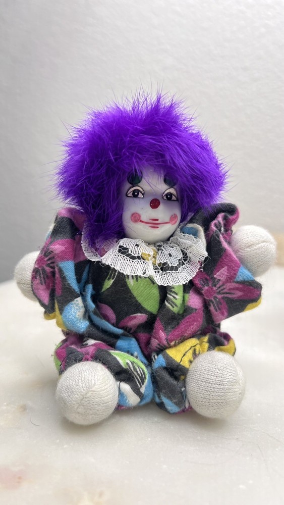 Vintage Porcelain Circus Clown Dolls