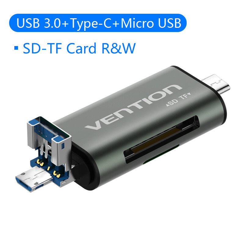 Memory SD TF Card Reader Android Phone Tablet PC Micro USB OTG to USB A Adapter