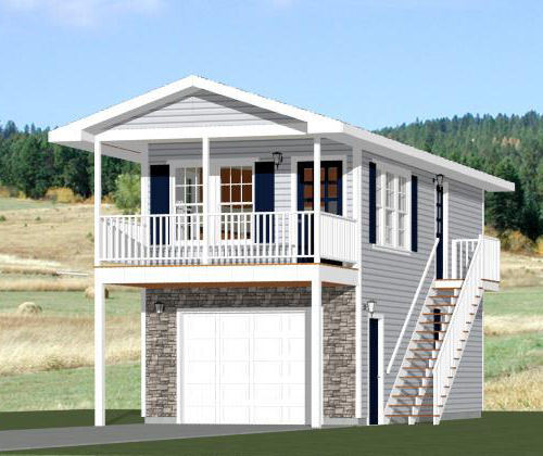 14x32 Tiny House -- 567 sq ft -- PDF FloorPlan -- Model 7A