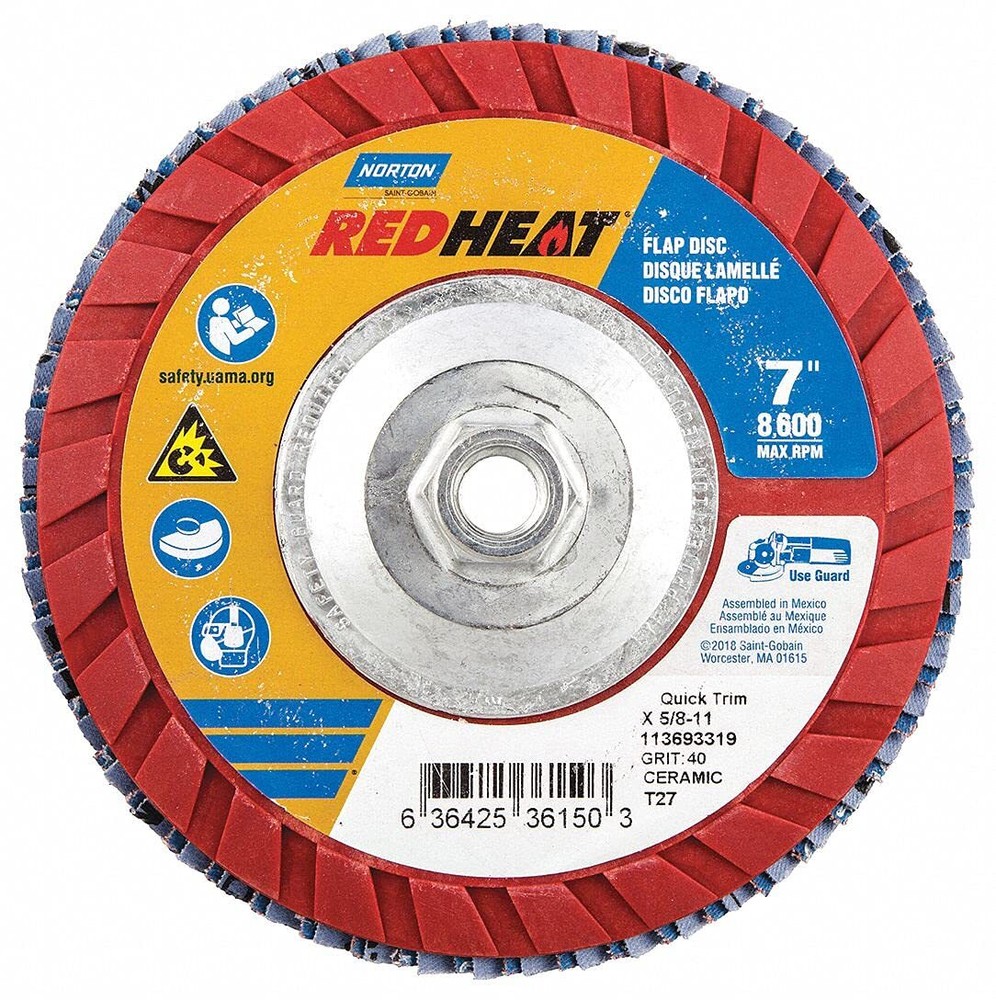 Flap Disc 7" Red 40g