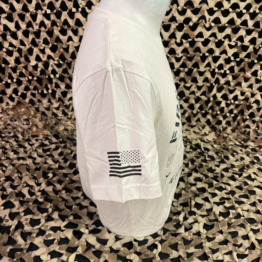 NEW First Strike T-Shirt - Vin White - Medium