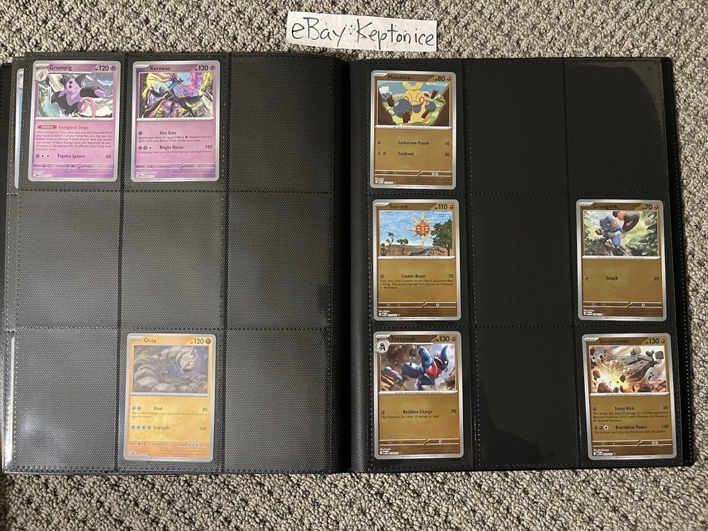 Pokemon TCG MEGA EVOLUTION NEAR COMPLETE BASE MASTER SET w/Binder