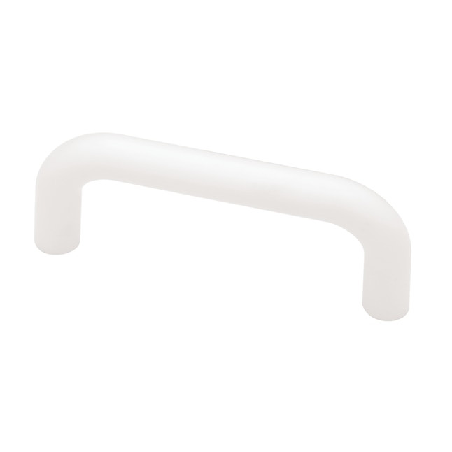 Brainerd White Plastic 3" Drawer Pull Handle 76mm Cabinet Hardware P604AAV-W-C7
