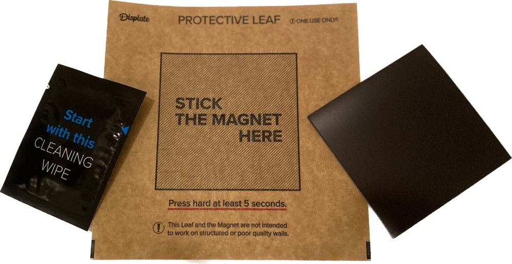 Displate Wall Mounting Kit: Includes Magnet, Cleaning Pad, & Protective Leaf NEW