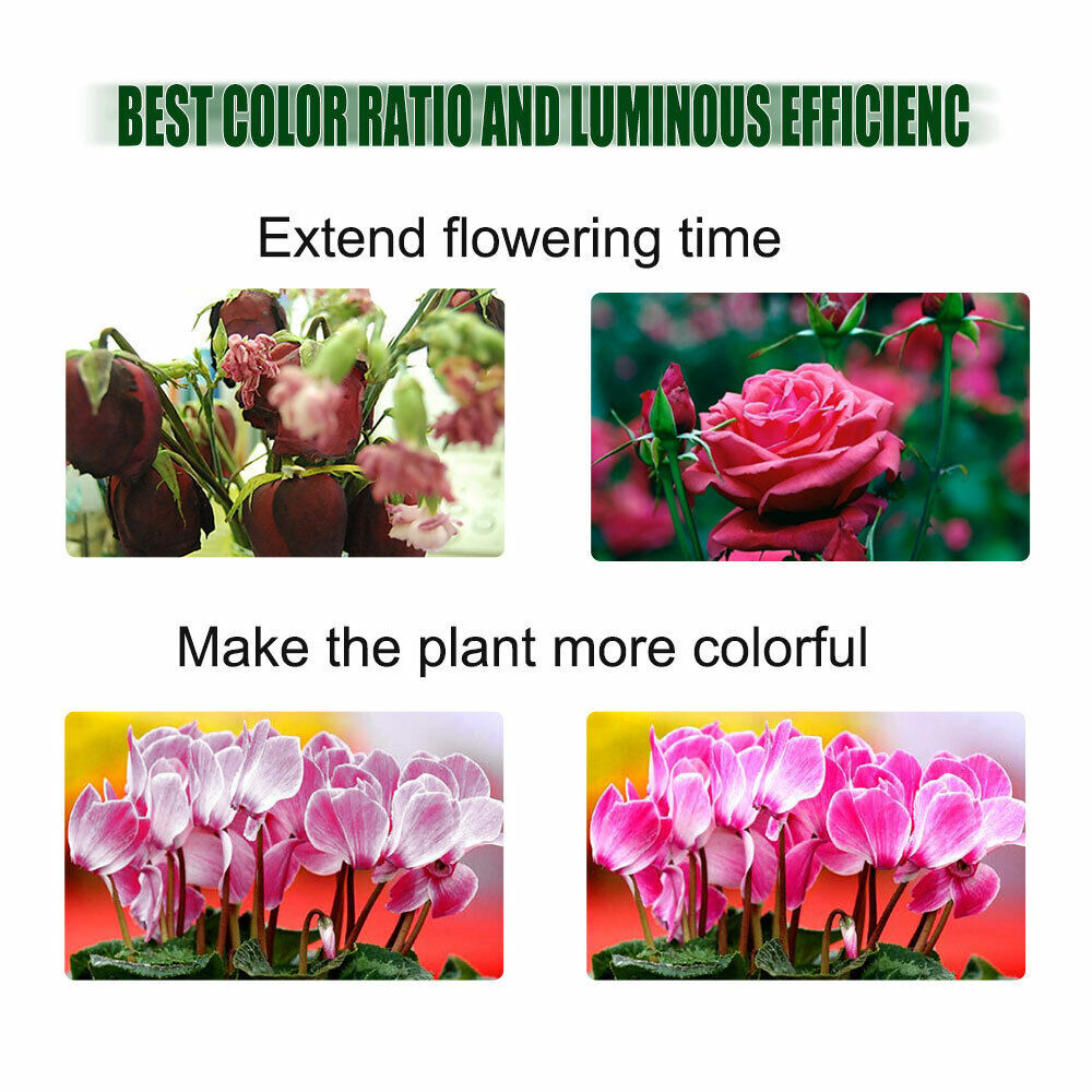 3 Pack 8500W LED Grow Light Panel Full Spectrum Lamp