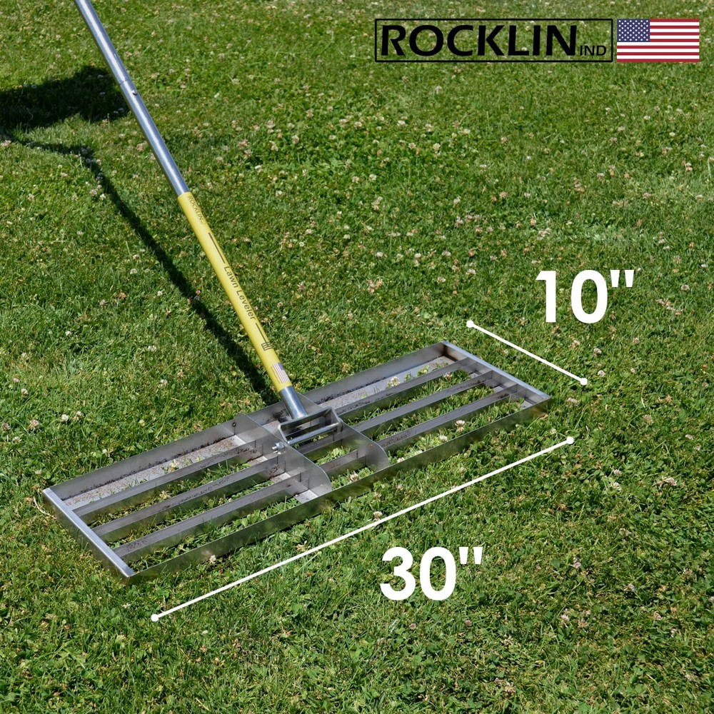 Rocklin™ Lawn Leveling Rake | Levelawn Tool | Level Soil or Dirt Ground Surfa...