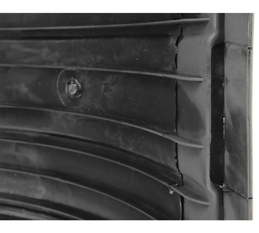 2 Pack Ribbed Poly Fender for Trucks with 24.5