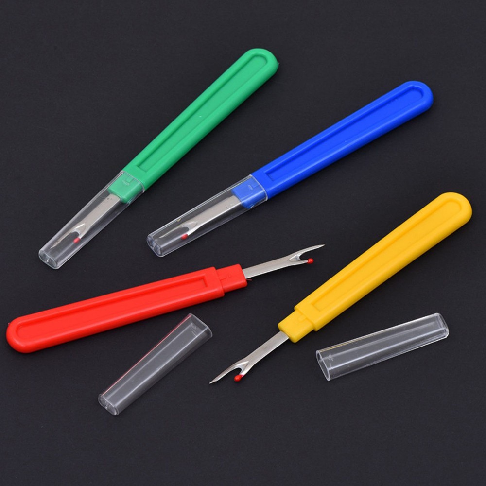 4* Multi-function Seam Ripper(Blue/Red/Yellow/Green) For Thread Removing Job