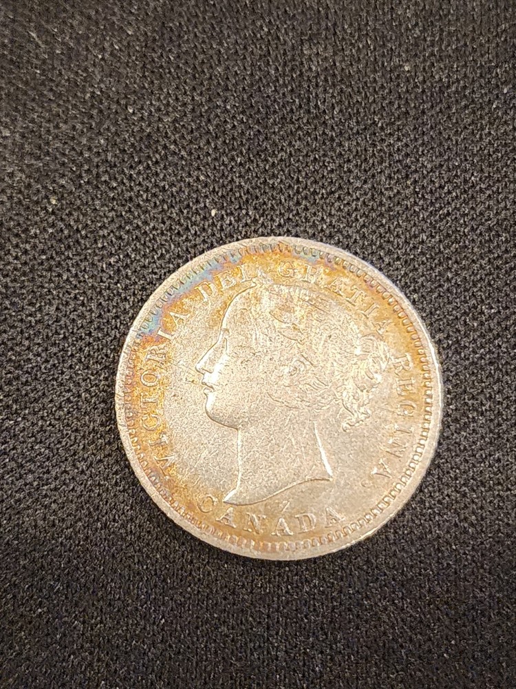 1899 Canadian 10 Cents Silver Coin