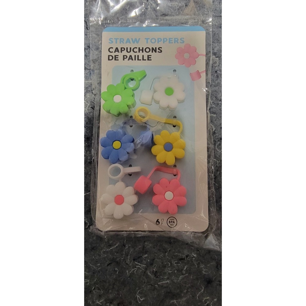 Daisy Straw Toppers