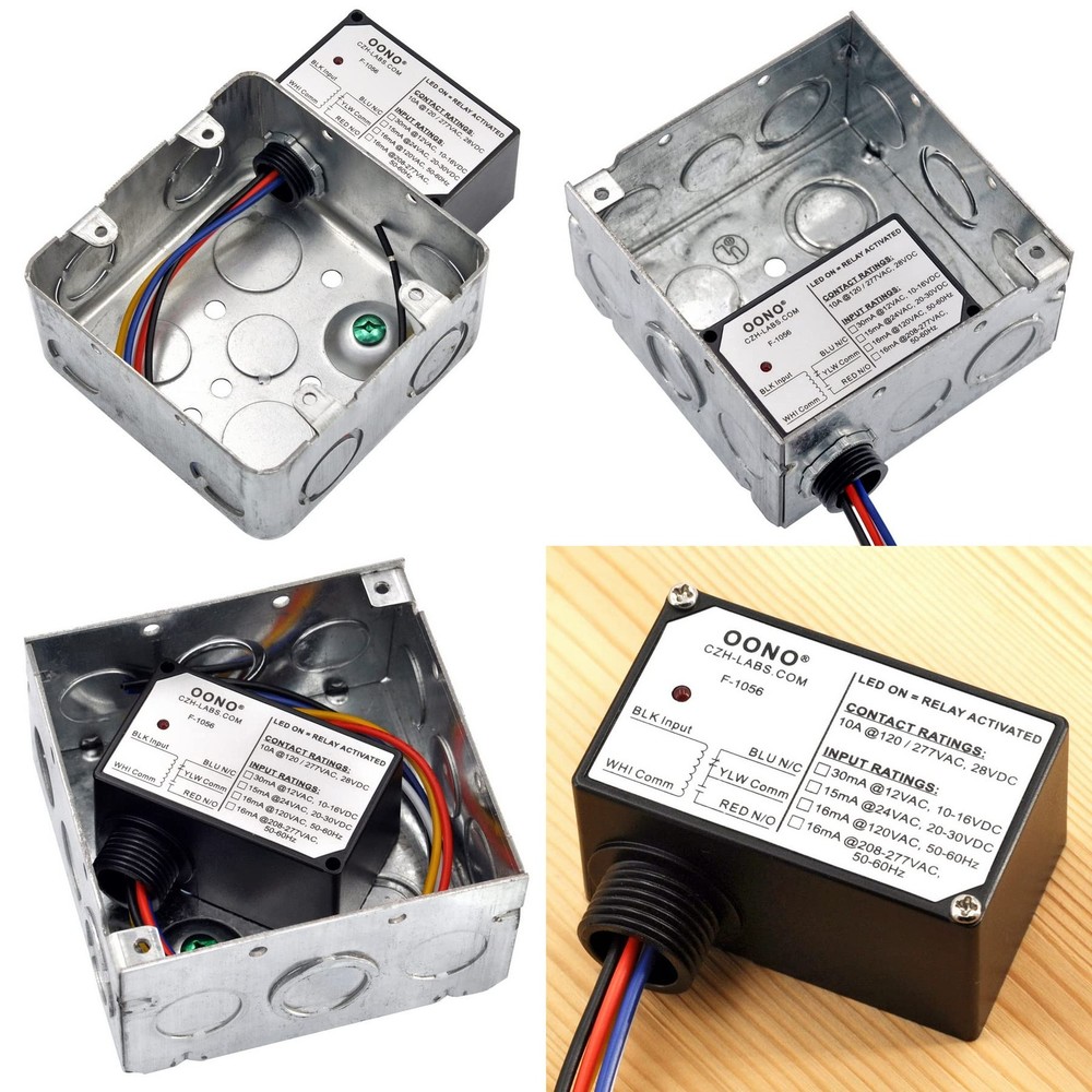 SPDT 10Amp Power Relay Module, Plastic Enclosure and Pre-Wired (AC 120V)