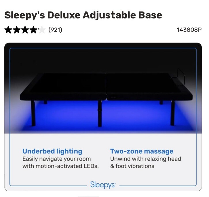 Sleppy’s Deluxe Adjustable Base