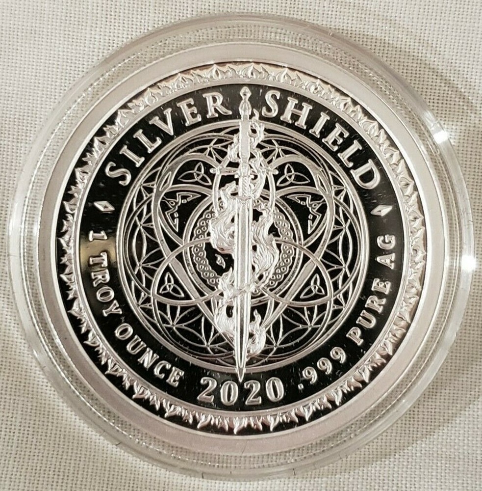1oz 2020 Silver Shield Proof Chris Duane Make Silver Money Again Silver Round