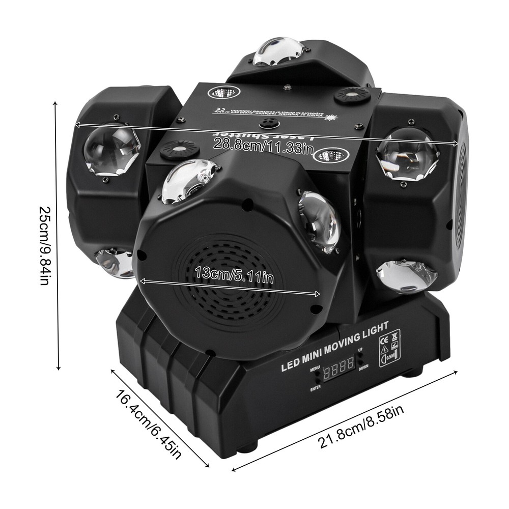 DJ Light Rotating Strobe Light Stage Lighting Effects Party Lamp DMX 512 200W
