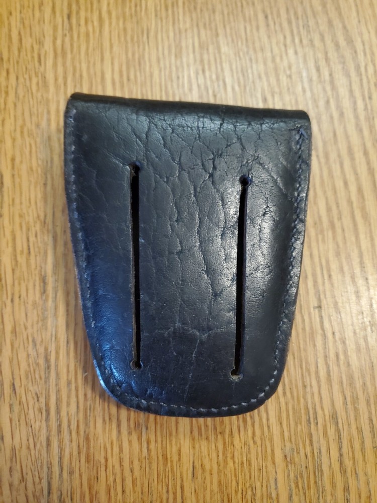 Handcuff Case Black Leather Used In Good Condition