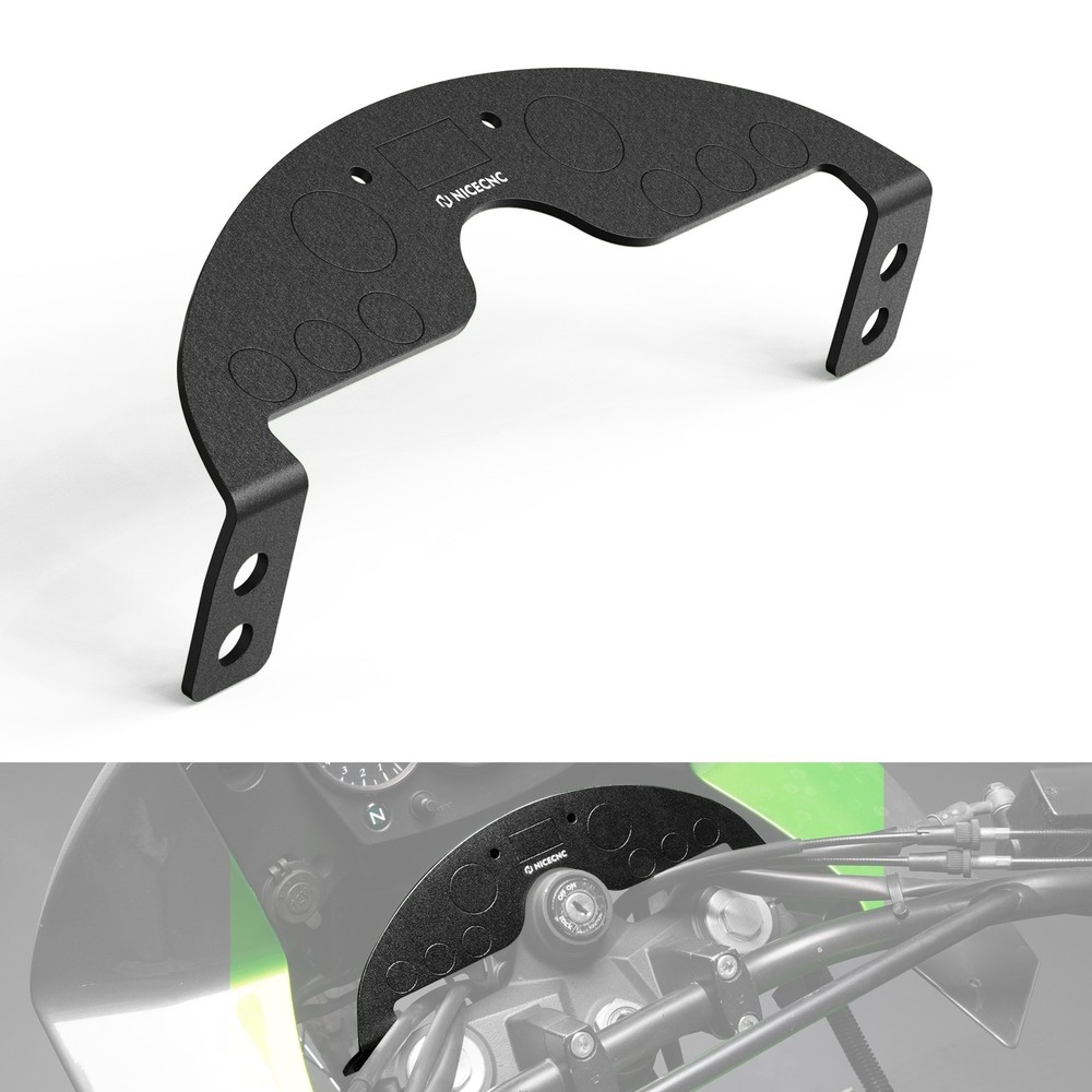 NICECNC Front Lower Dash Panel Aluminum Anodized For Kawasaki KLR 650 2008-2018