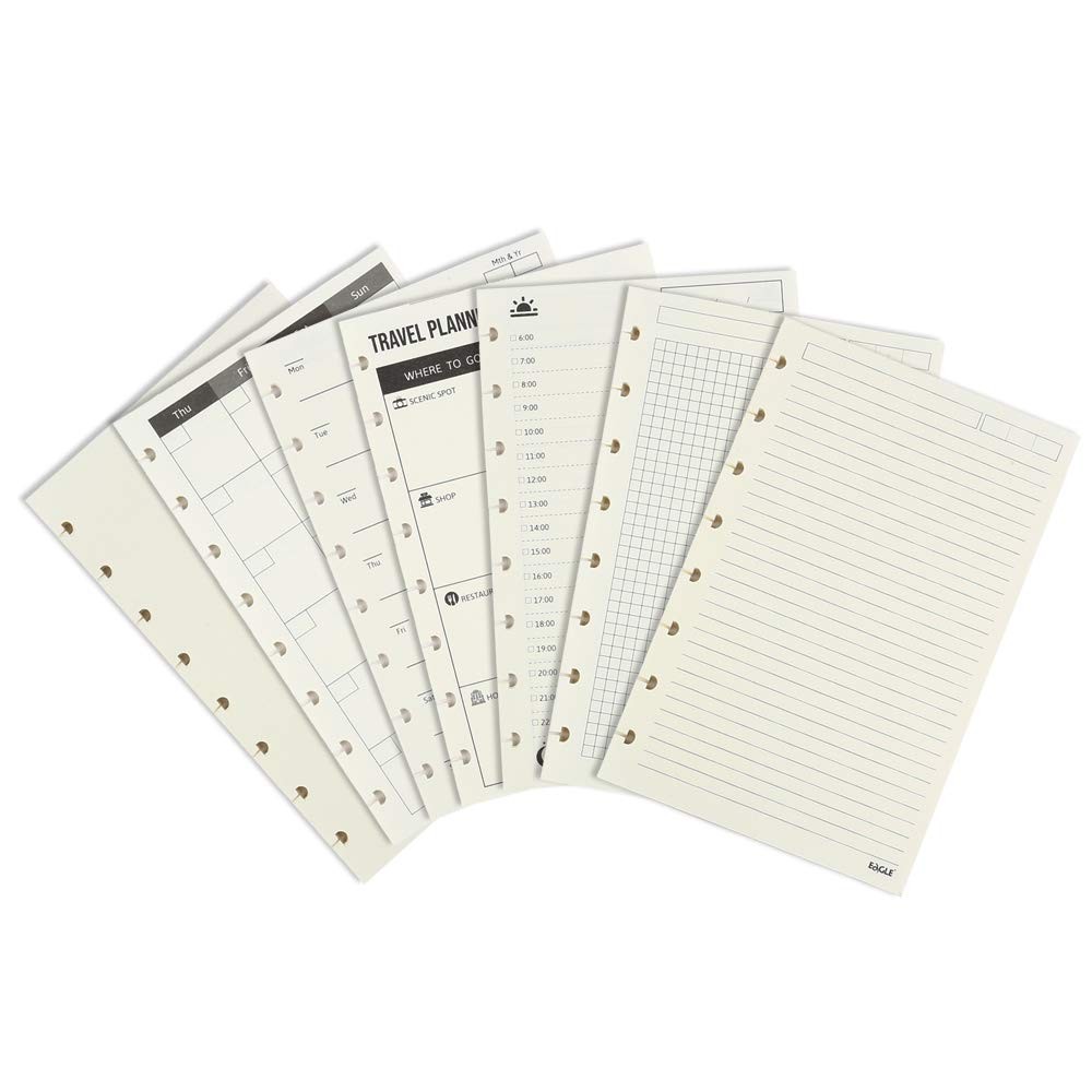 Eagle Discbound Refill Paper, Inner Core, Planner Refills, Weekly