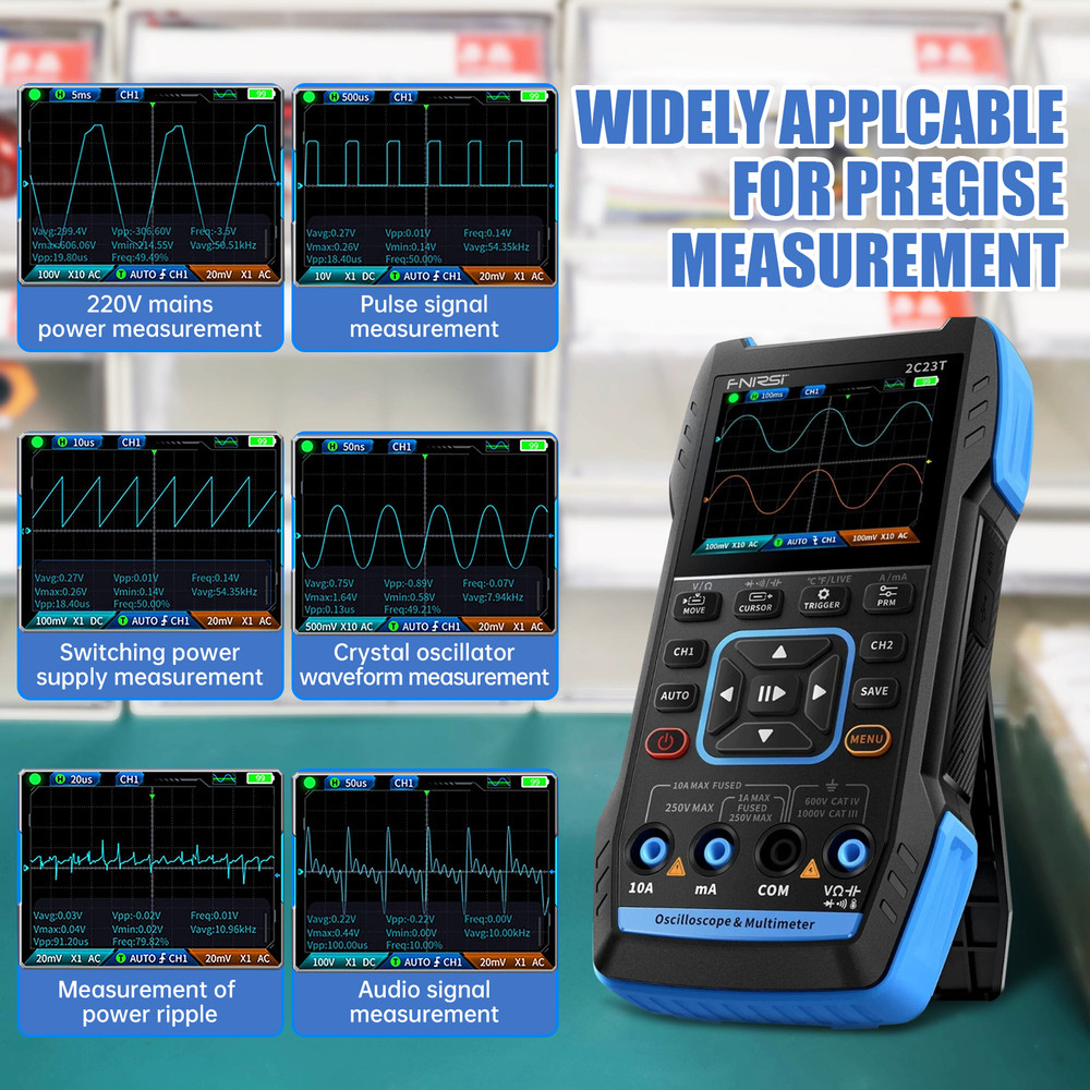 3IN1 Handheld Oscilloscope Digital Display Multimeter Function Signal Generator
