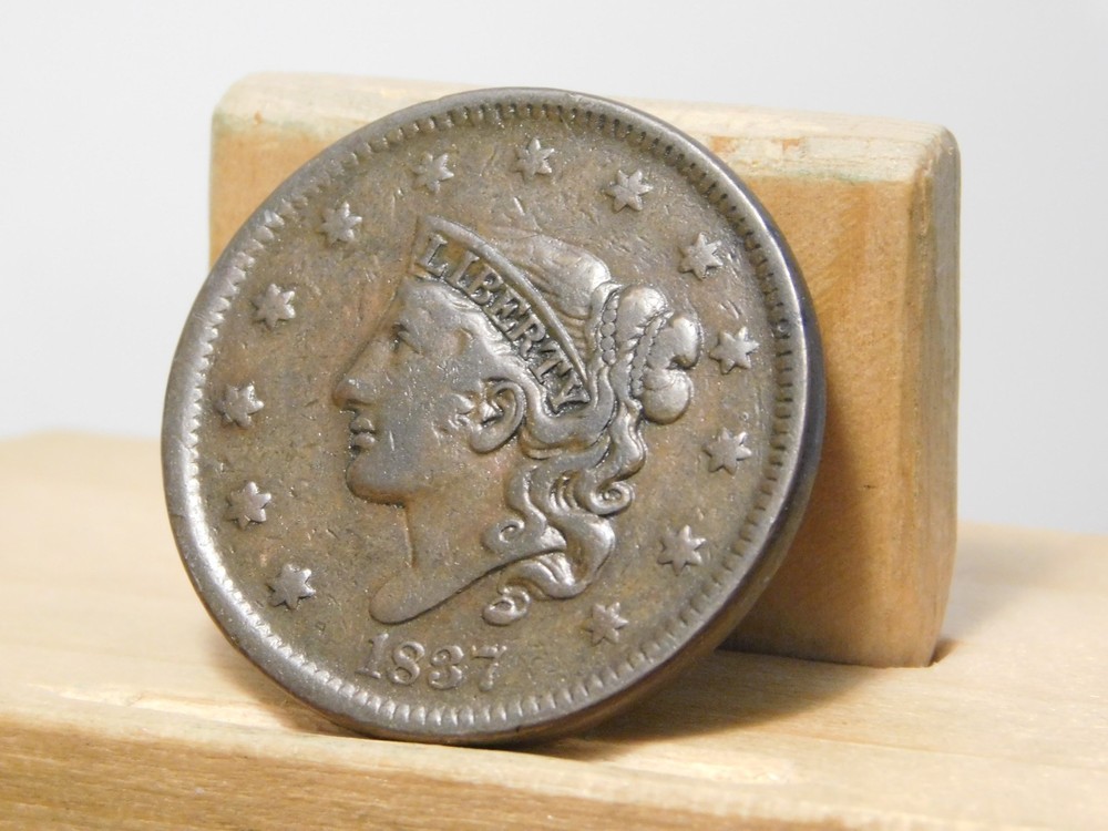 1837 Large cent, head of 1838