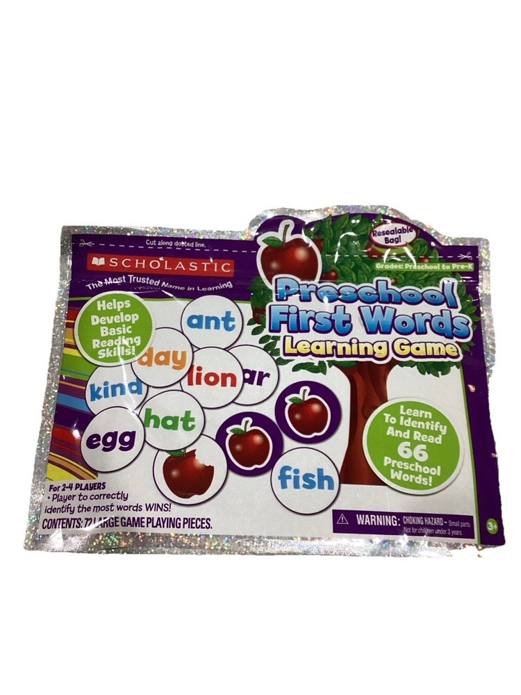 Scholastic Preschool First Words Learning Game New