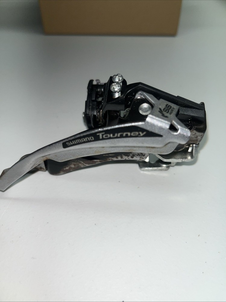 Shimano Tourney Triple Front Derailleur Bottom Pull 34.9 Clamp Used