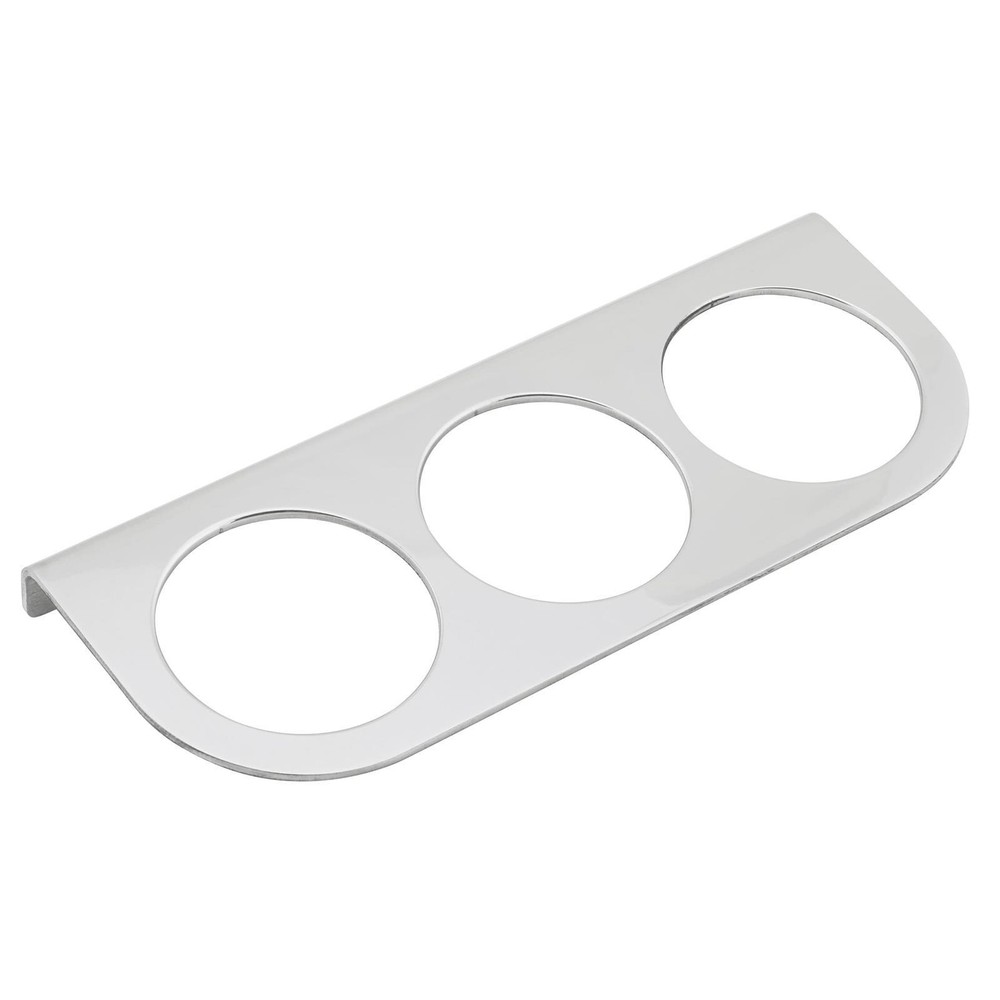 Speedway 3-Gauge Set with Aluminum Panel, Black, Brushed