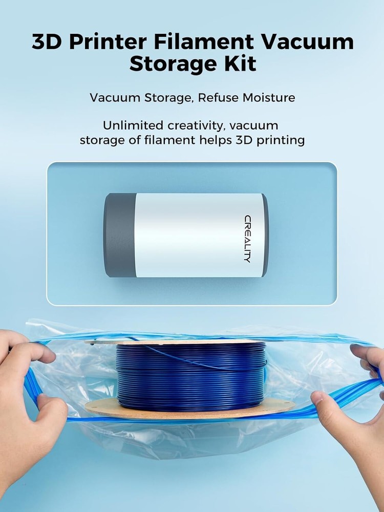 Efficient 3D Printer Storage Solution - 8 Heavy-Duty Bags with Electric Pump Kit
