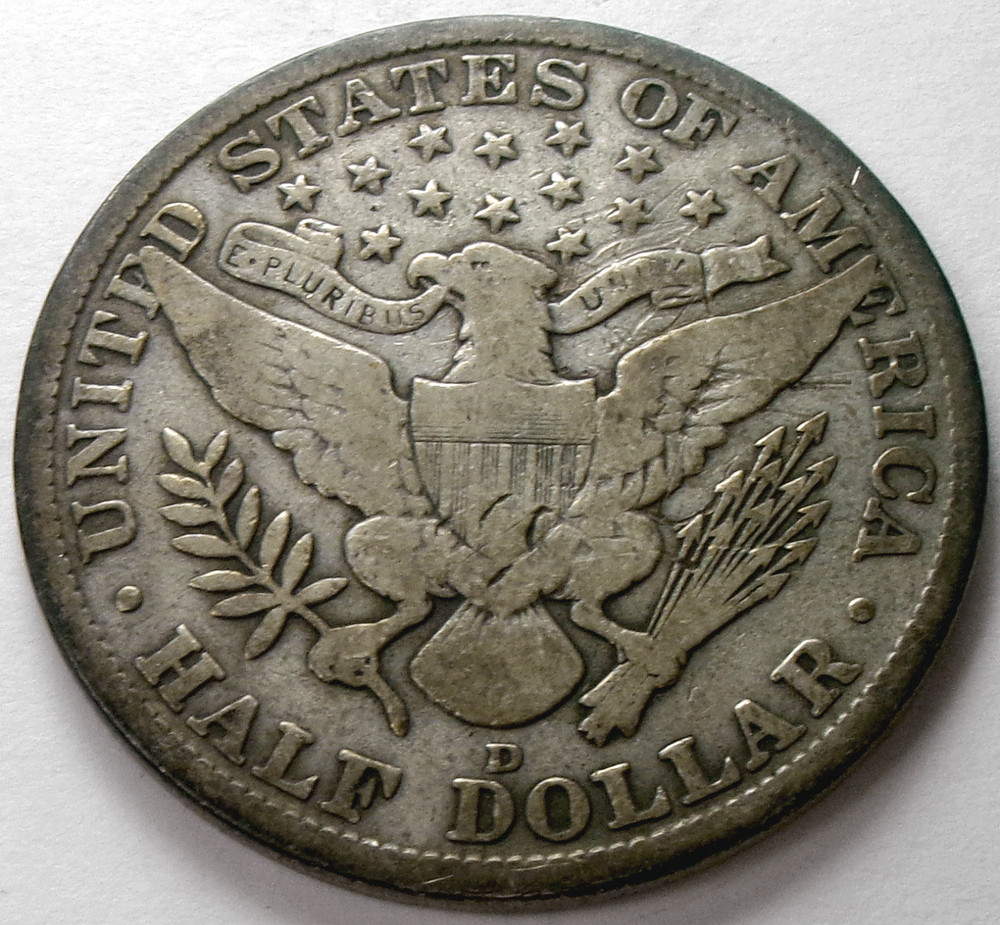 1912-D Barber 50¢ Half Dollar