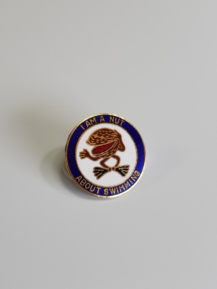I'm A Nut About Swimming Lapel Pin