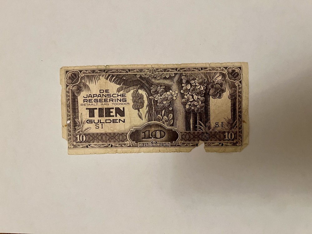 De Japansche Regeering Tien Gulden Note