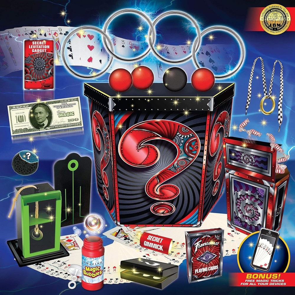 Deluxe magic set with 375+ tricks supersized kit for kids ages 7+